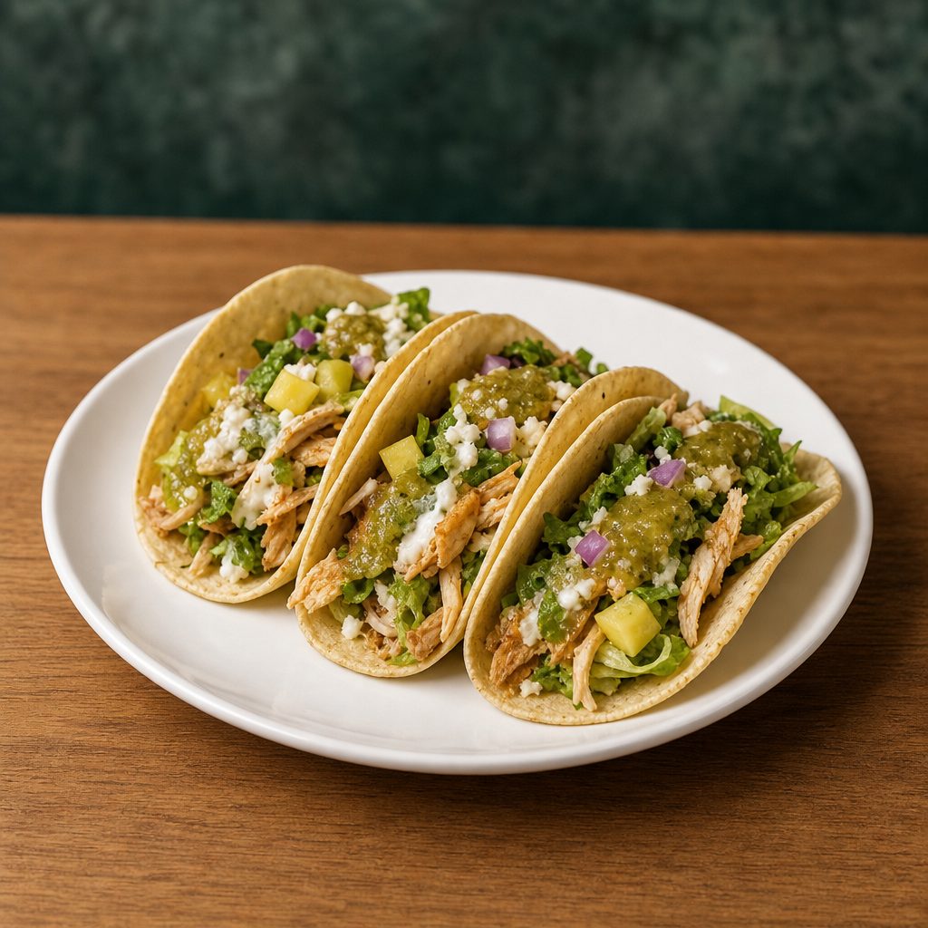 Rotisserie Chicken Tacos.