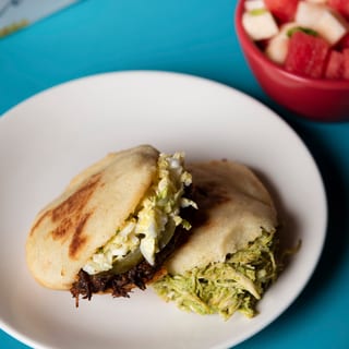 #3- 2 Arepas + soup, side, or drink